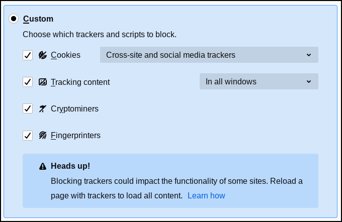 How to Block Cryptominers, Fingerprinters, and Trackers in Firefox (Without  Extensions)
