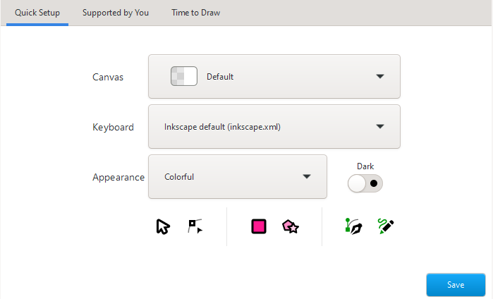 inkscape canvas size