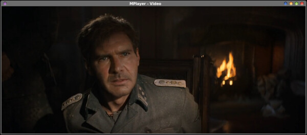 Indiana Jones playing in Mplayer