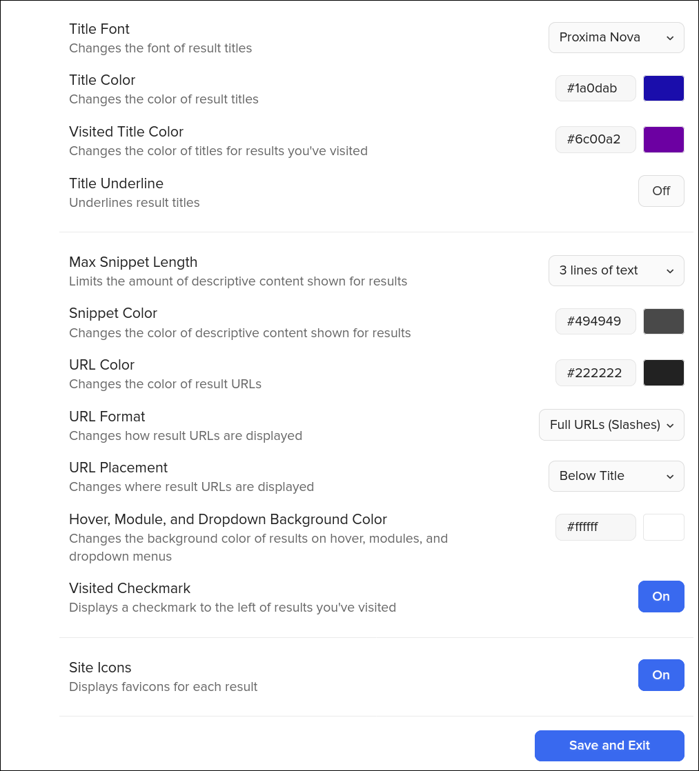 Duck Duck Go All Settings Appearance 2