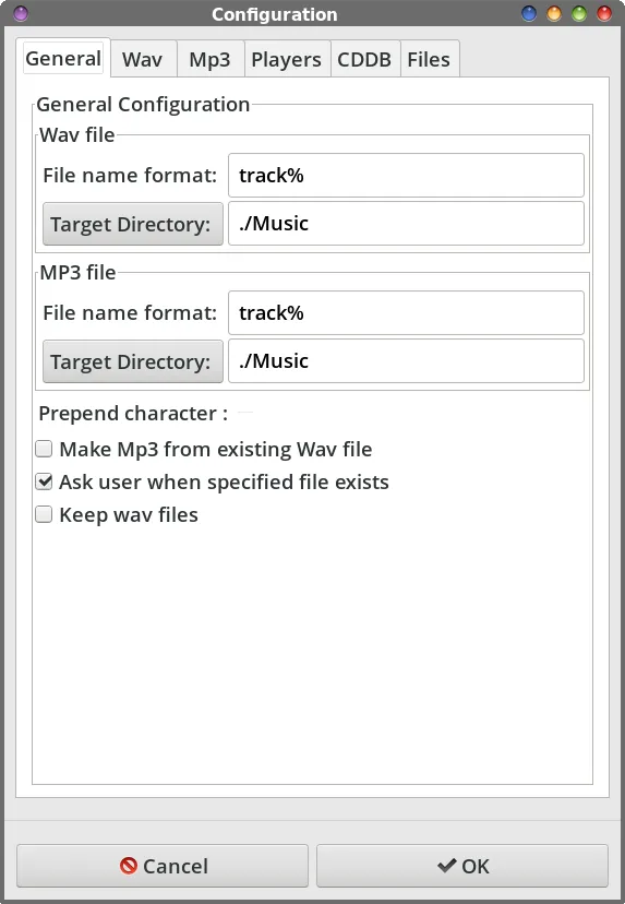 RipperX Config