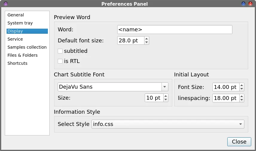 Font Matrix