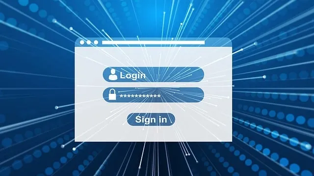 Login screen