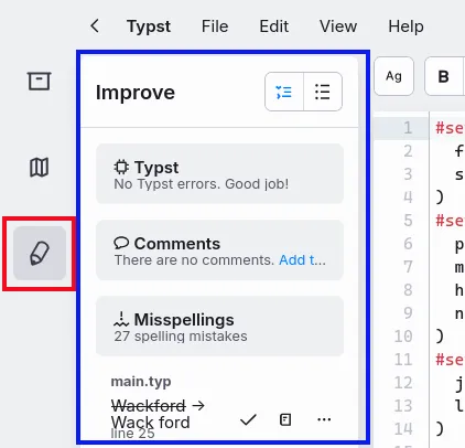 Typst issues and suggestions