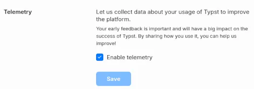 Typst Telemetry