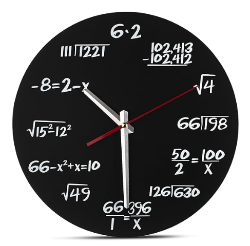 Math Wall Clock