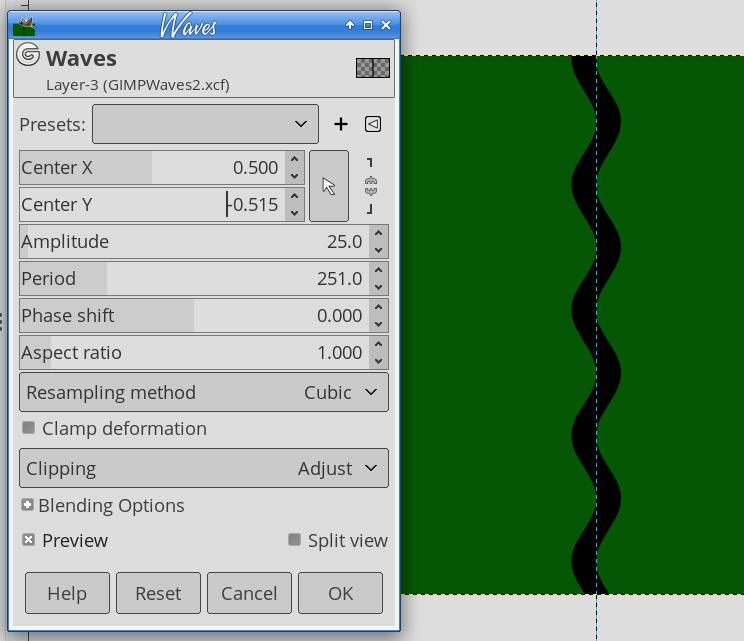 GIMP Waves