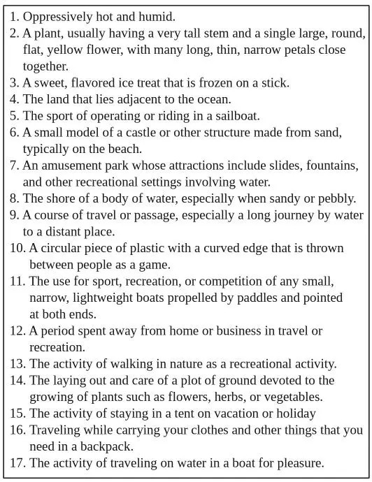 Crossword List