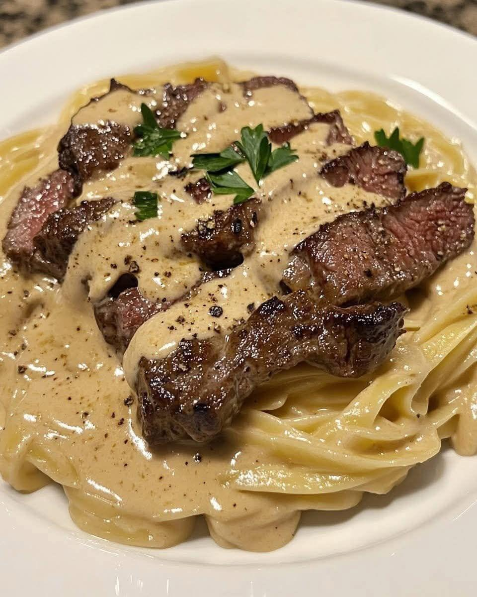 Creamy Cajun Steak Alfredo