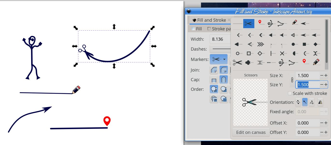 Inkscape Arrows