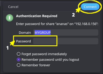 Thunar Authentication